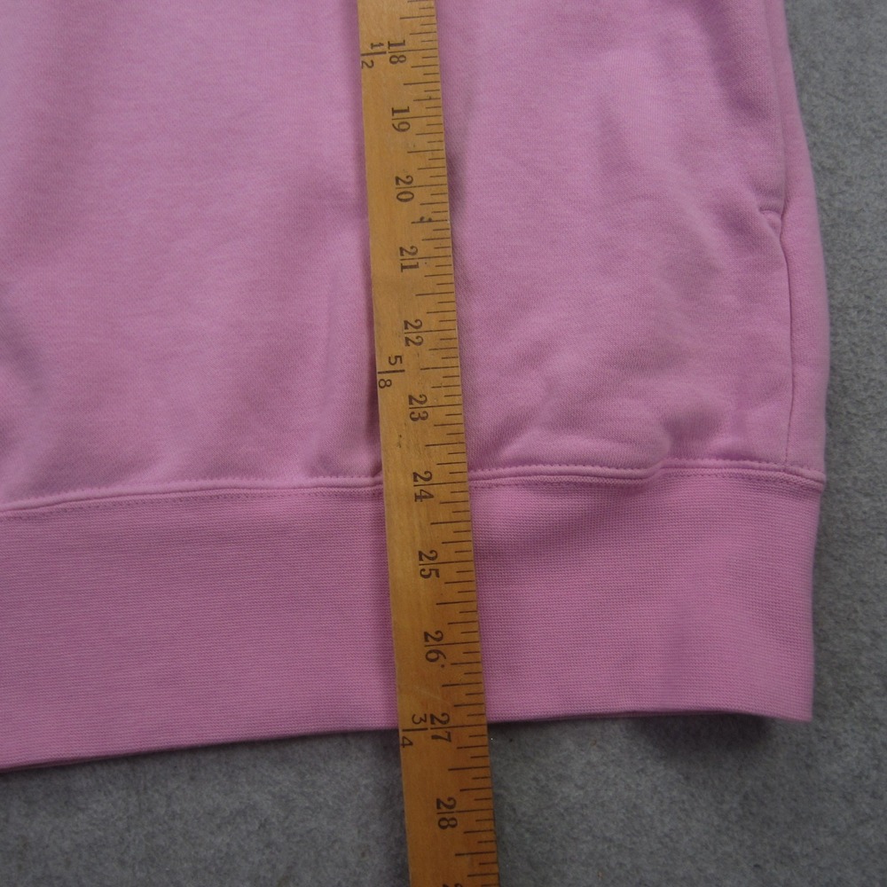 Nike Hoodie Womens‎ Medium Pink Funnel Neck Hoodie Swoosh Oversized Sweatshirt - Picture 9 of 14